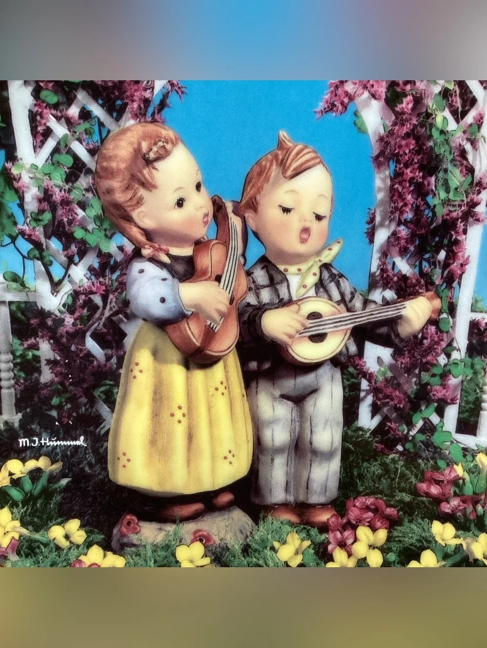 M.I. Hummel 1990 “Little Musicians”, Little Companions Plate Danbury Mint #Q9971